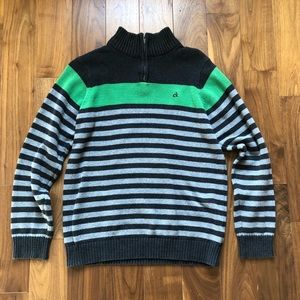 Gray Boys Calvin Klein Quarter Zip Sweater